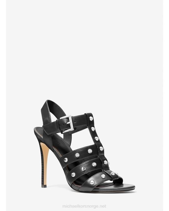 Michael Kors Jagger-sandal i skinn kvinner LDNL1825 svart