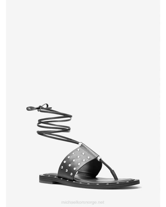 Michael Kors Jagger-sandal i skinn kvinner LDNL1828 svart