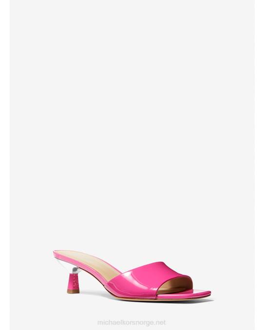 Michael Kors amal kattesandaler i lakk kvinner LDNL2019 cerise