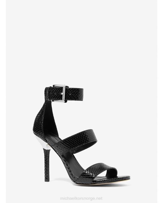 Michael Kors amal slangepreget skinnsandal kvinner LDNL2038 svart