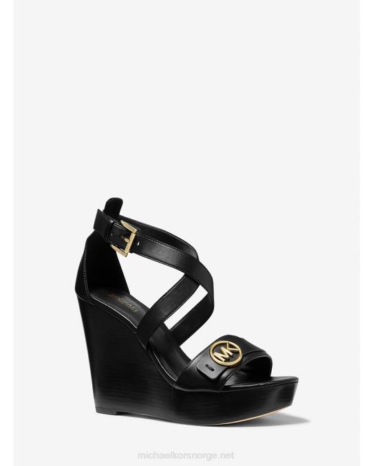 Michael Kors carmen kilesandal i kunstskinn kvinner LDNL1978 svart