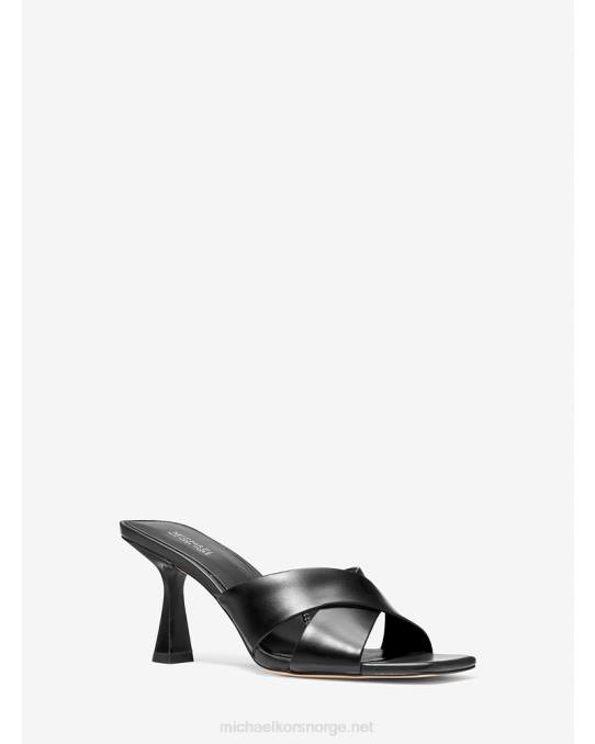 Michael Kors clara skinn muldyr kvinner LDNL1851 svart