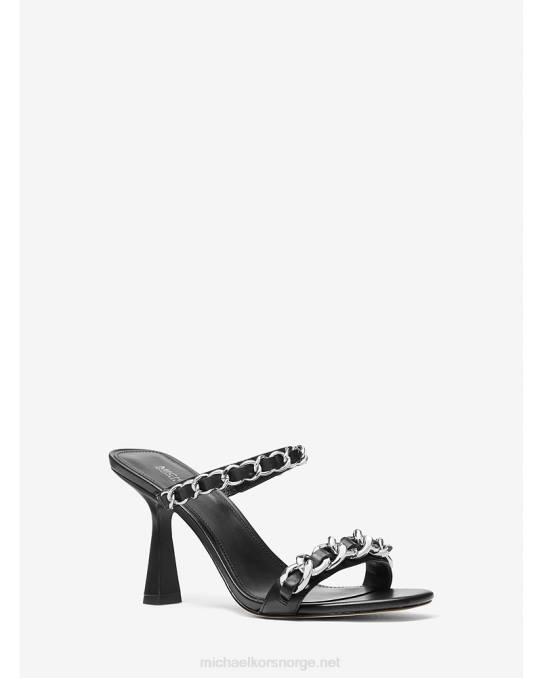 Michael Kors clara utsmykket skinnsandal kvinner LDNL1963 svart