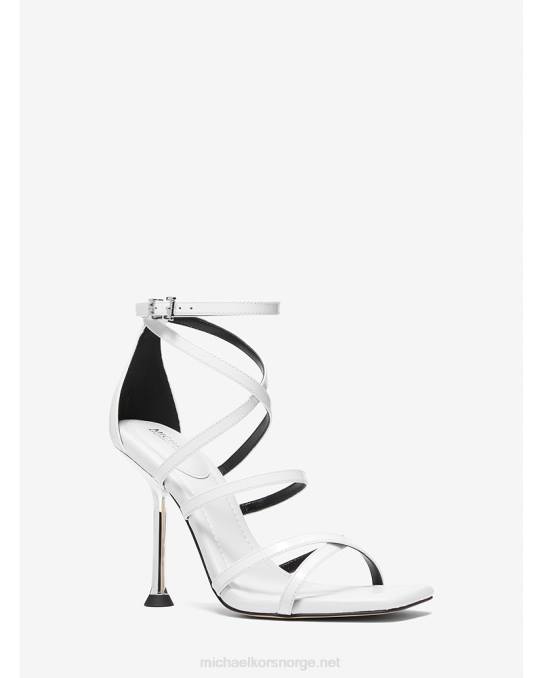 Michael Kors imani lakksandal kvinner LDNL1858 optikk hvit