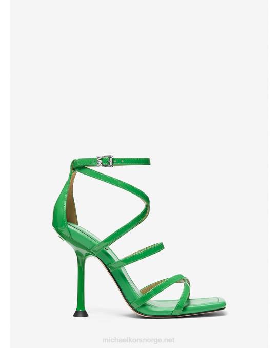 Michael Kors imani lakksandal kvinner LDNL1862 palmegrønn