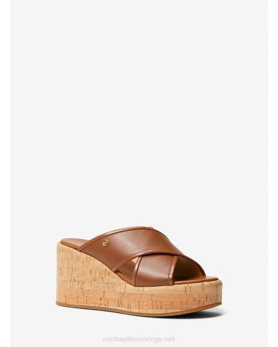 Michael Kors kilesandal i kary skinn kvinner LDNL1880 bagasje