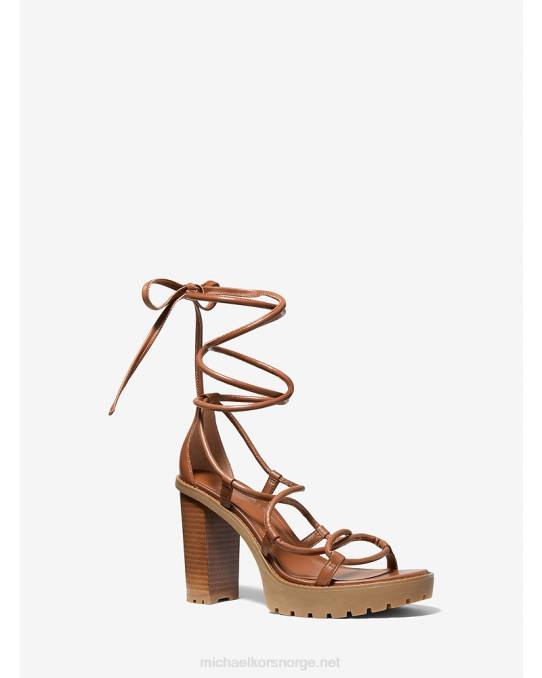 Michael Kors plattformsandal i vero skinn kvinner LDNL2046 bagasje