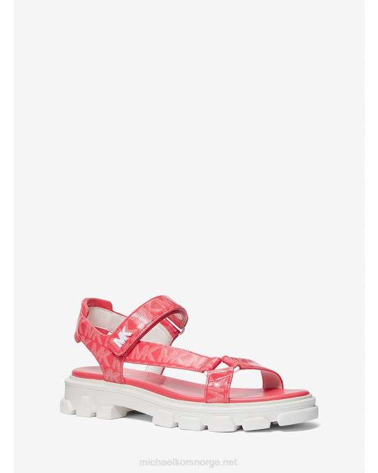 Michael Kors ridley logo sandal kvinner LDNL1984 geranium