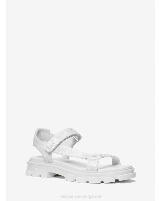 Michael Kors ridley logo sandal kvinner LDNL1988 optikk hvit