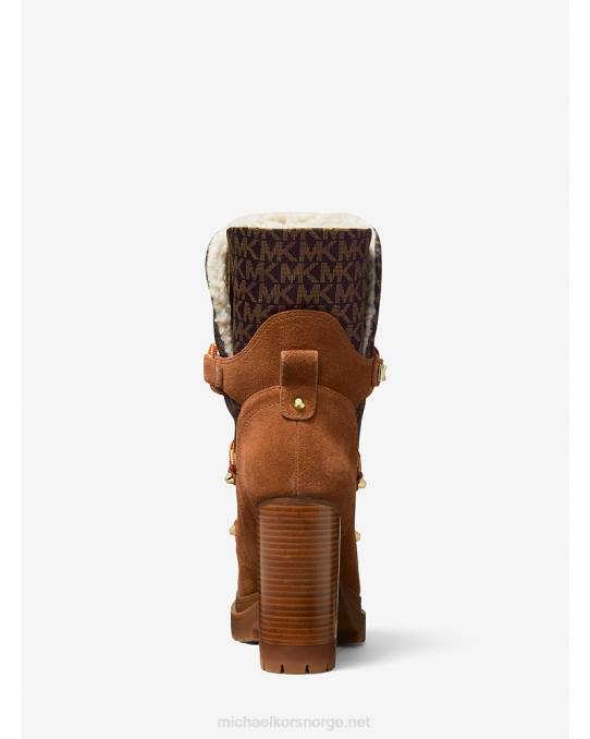 Michael Kors culver logotrykk nylon og nubuck støvel kvinner LDNL2095 bagasje