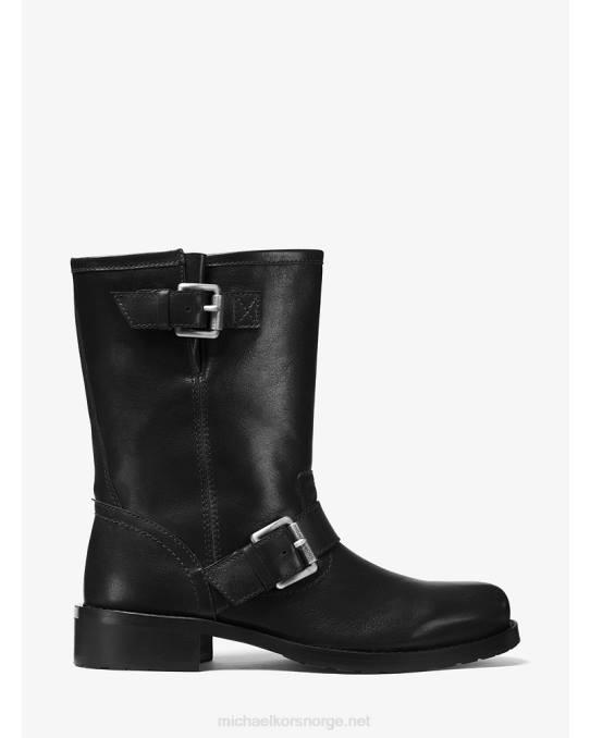 Michael Kors jonas moto støvel i skinn kvinner LDNL2211 svart