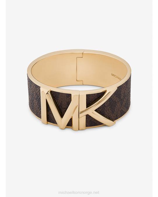 Michael Kors armring med fultonlogo kvinner LDNL2470 brun