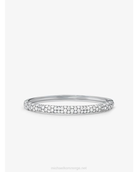 Michael Kors edelt metallbelagt sterling sølv pave armring kvinner LDNL2482 sølv