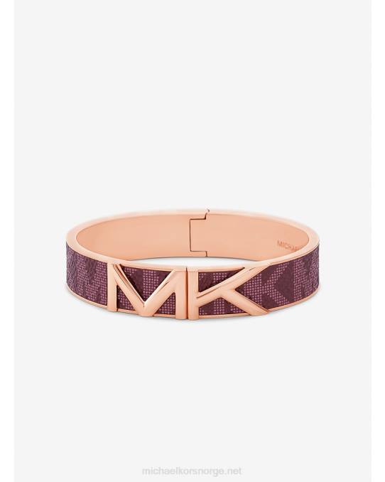 Michael Kors mott logo armring kvinner LDNL2477 Rose gull