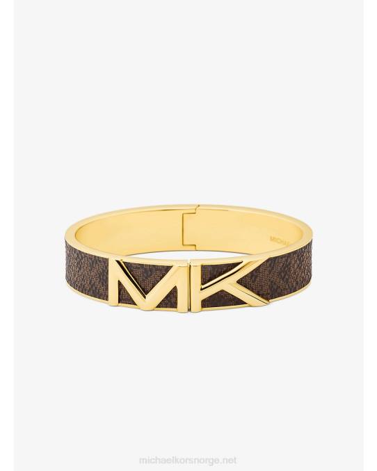 Michael Kors mottlogo armring kvinner LDNL2481 brun