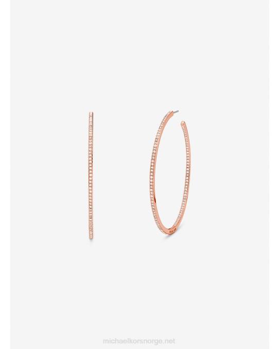 Michael Kors Øredobber i 14k rosegullbelagt messing kvinner LDNL2521 Rose gull