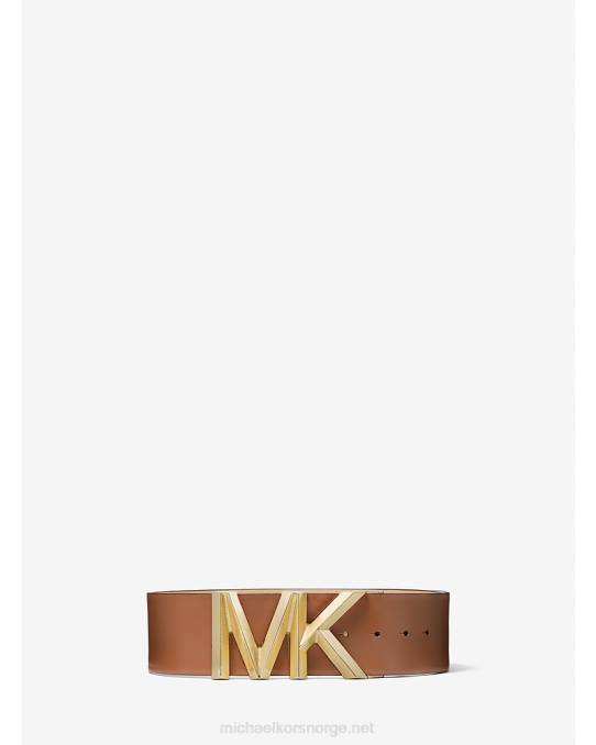 Michael Kors midjebelte i skinn med logo kvinner LDNL2687 bagasje