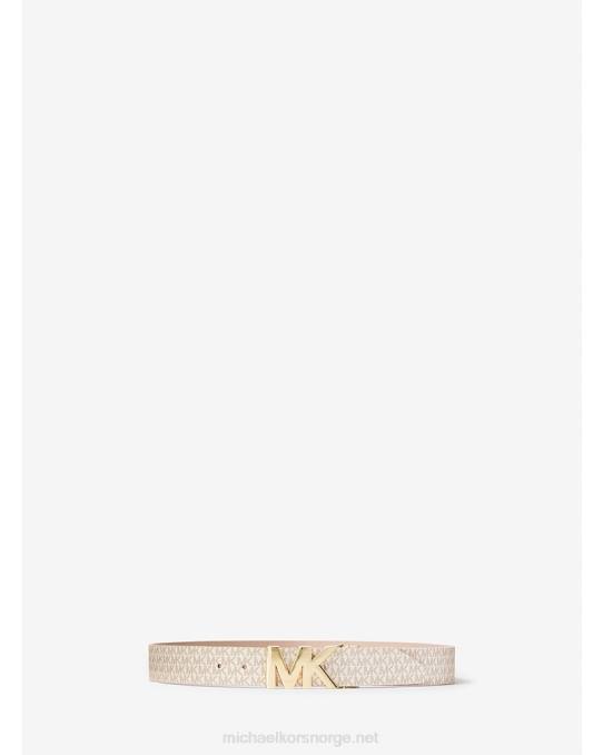 Michael Kors vendbar logo og belte i skinn kvinner LDNL2695 ballett