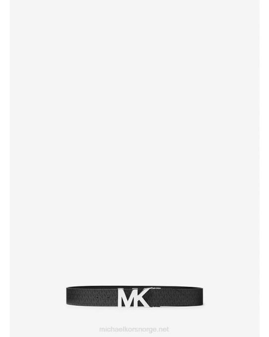 Michael Kors vendbar logo og belte i skinn kvinner LDNL2699 svart