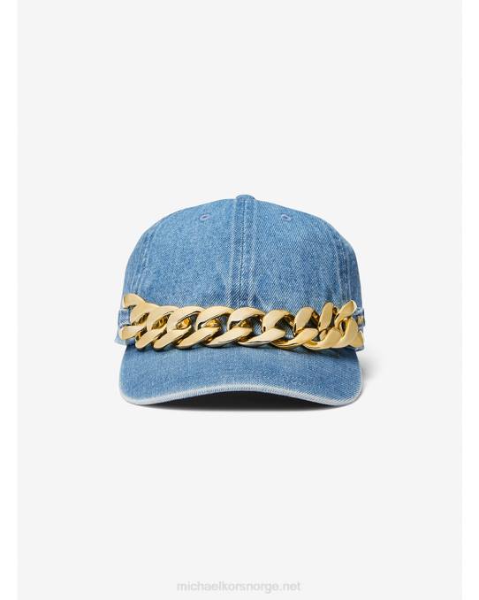 Michael Kors utsmykket baseballhatt i denim kvinner LDNL2736 engelblå vask