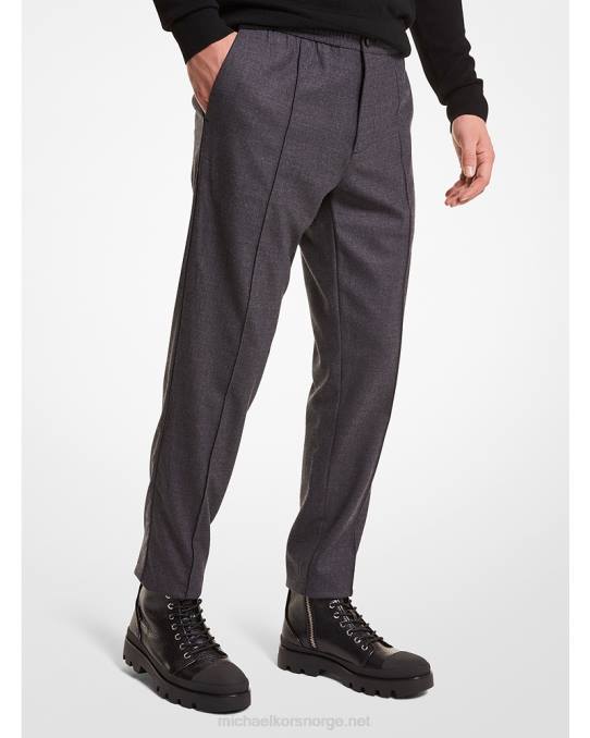 Michael Kors flanellbukser i stretch ull menn LDNL3106 kull