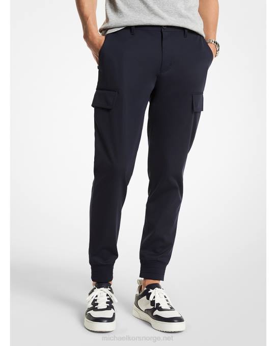 Michael Kors vevde cargo joggere menn LDNL3095 drk midnatt