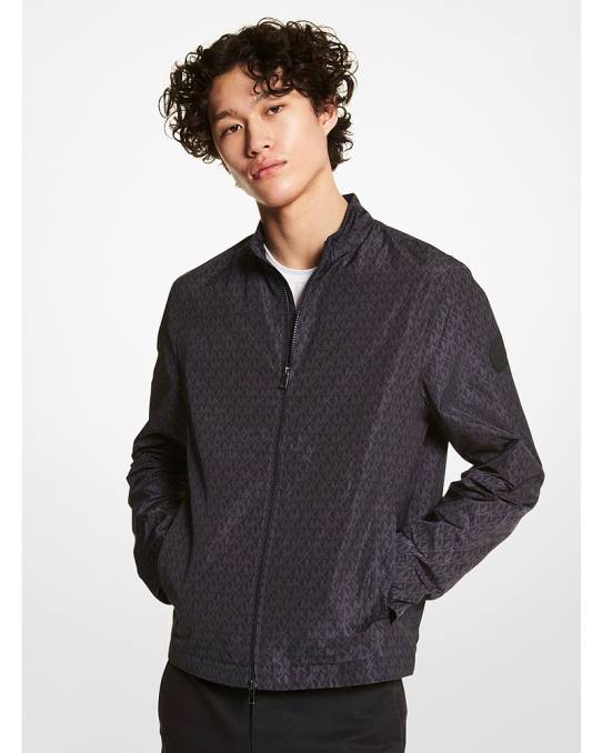 Michael Kors cire treningsjakke med logotrykk menn LDNL2782 svart