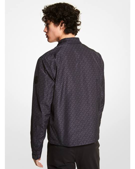 Michael Kors cire treningsjakke med logotrykk menn LDNL2782 svart