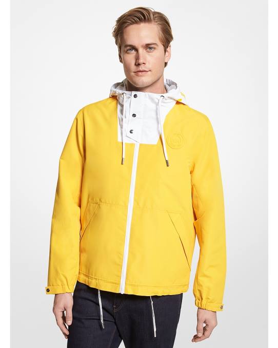 Michael Kors durham vindjakke menn LDNL2825 antikk gul