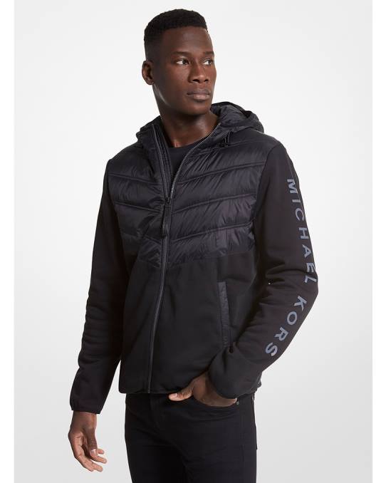 Michael Kors hailfax strikket glidelåsjakke menn LDNL2793 svart