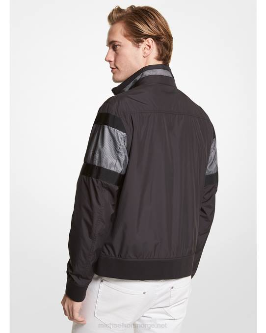 Michael Kors logo mesh jakke menn LDNL2837 svart