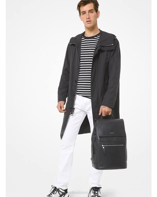 Michael Kors overdimensjonert anorakk menn LDNL2854 svart
