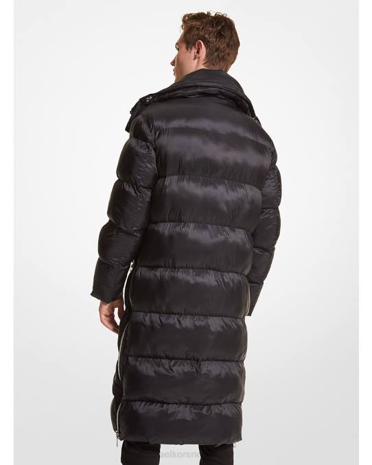 Michael Kors vattert nylon pufferfrakk menn LDNL2813 svart