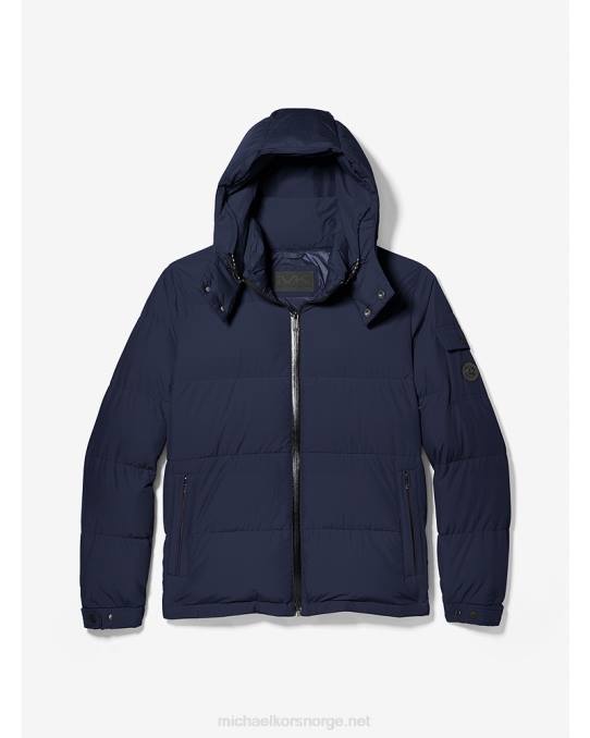 Michael Kors vattert pufferjakke menn LDNL2838 midnatt blå