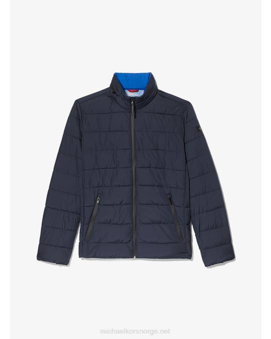 Michael Kors vattert pufferjakke menn LDNL2853 midnatt