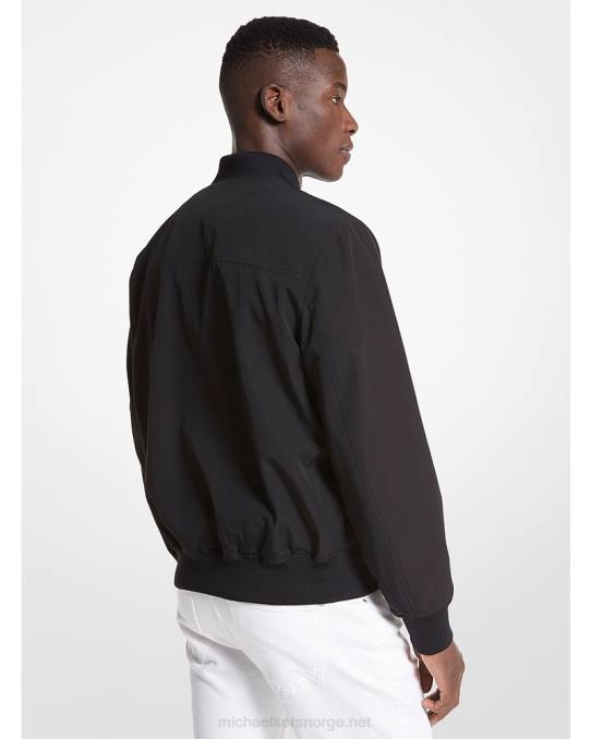 Michael Kors vevd bomberjakke menn LDNL2774 svart