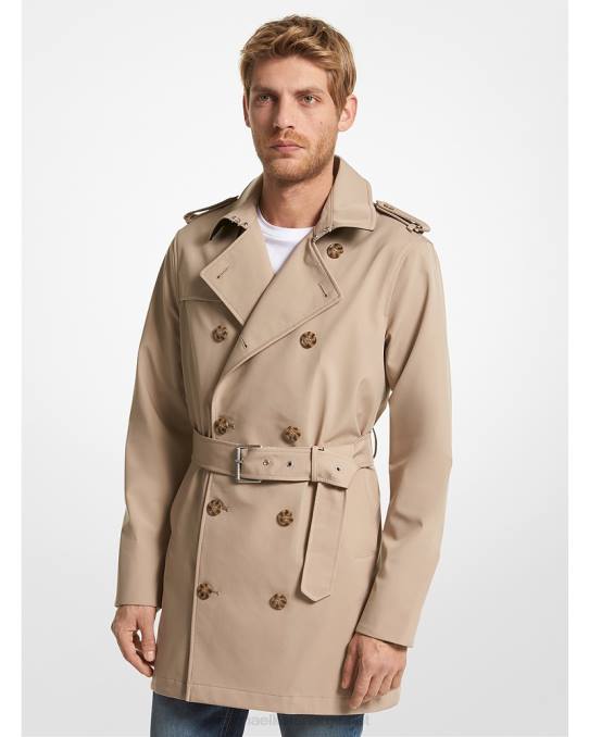 Michael Kors vevd trenchcoat menn LDNL2772 kaki