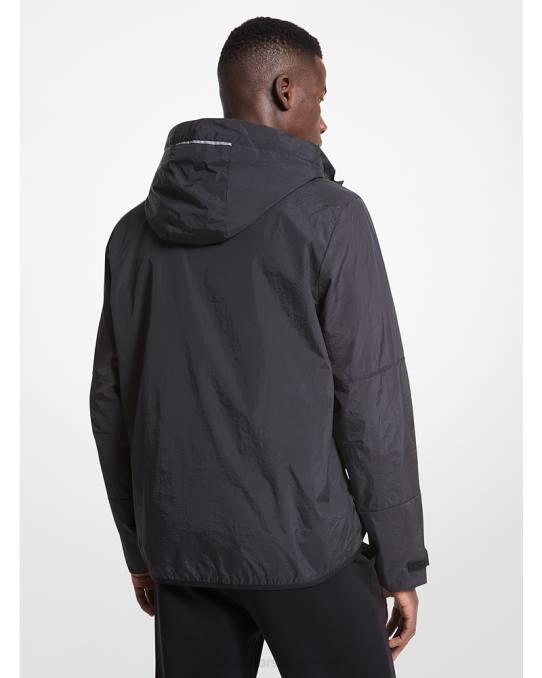 Michael Kors vevd winderbreaker jakke menn LDNL2781 svart