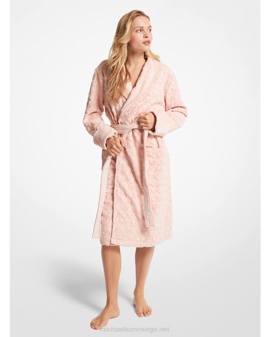 Michael Kors logo bomullsfrottékåpe menn LDNL3178 ballett