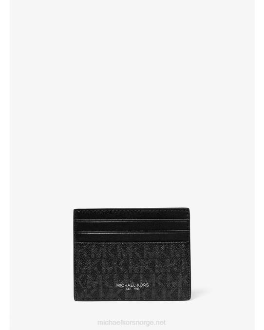 Michael Kors greyson logo høy kortveske menn LDNL3252 svart