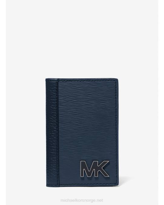 Michael Kors hudson kortveske i skinn menn LDNL3248 marinen
