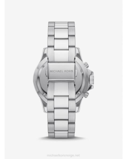 Michael Kors overdimensjonert everest klokke menn LDNL3292 sølv