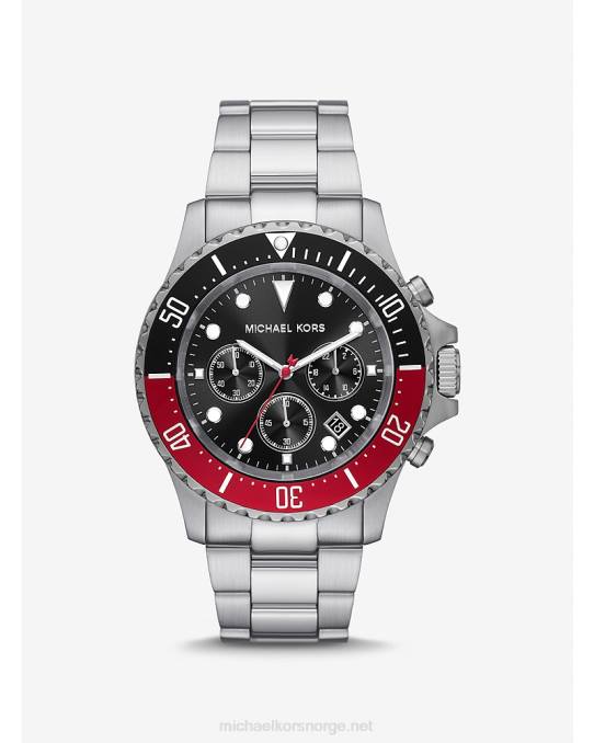 Michael Kors overdimensjonert everest klokke menn LDNL3293 sølv