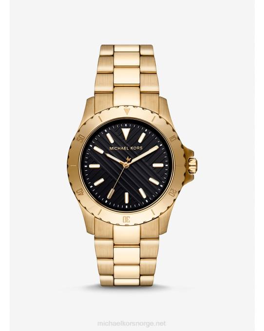 Michael Kors slank everest klokke menn LDNL3277 gull