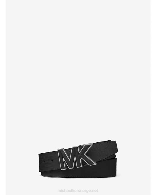 Michael Kors skinnbelte med logospenne menn LDNL3318 svart