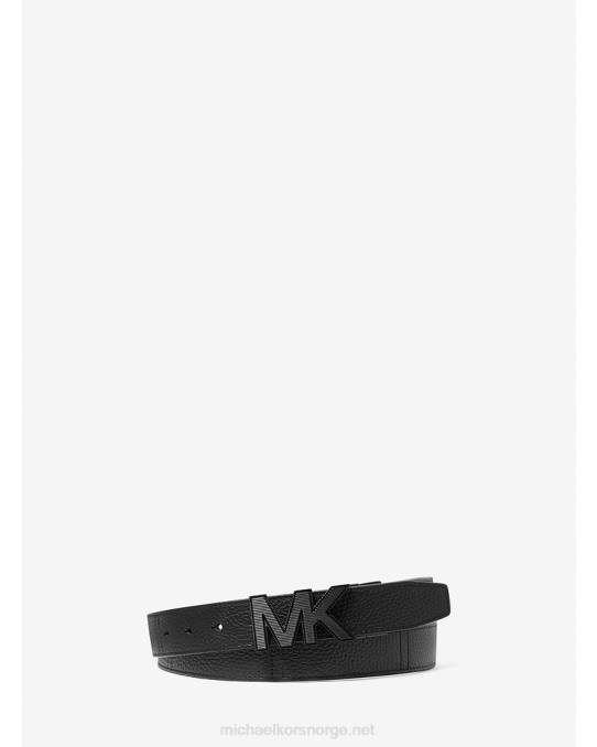 Michael Kors vendbart skinnbelte menn LDNL3297 svart