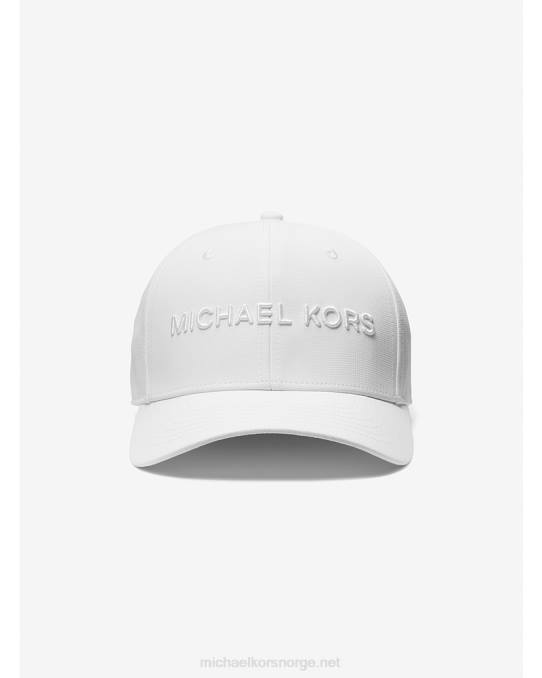 Michael Kors brodert baseballhatt menn LDNL3369 hvit