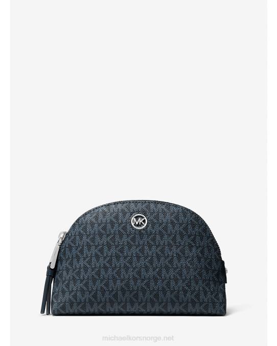 Michael Kors Heritage stor logoglidelåslomme unisex LDNL3944 admrl/plblue