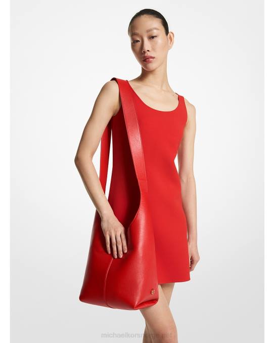 Michael Kors collection dede hobo-veske i medium skinn unisex LDNL3766 valmue