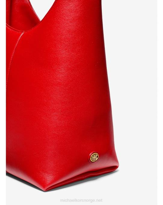 Michael Kors collection dede hobo-veske i medium skinn unisex LDNL3766 valmue